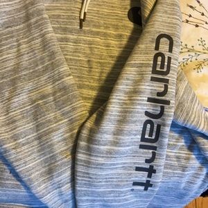 Carhartt Women’s Sweatshirt- Grey & White Stripe